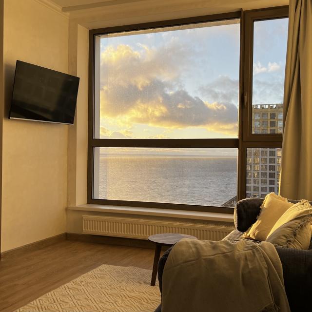 Apartment in the center of St. Petersburg with a view of the Gulf of Finland