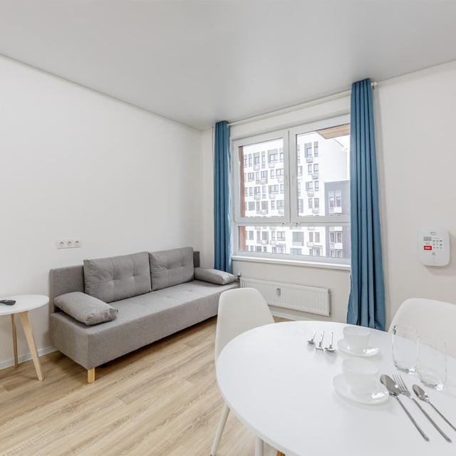 The apartment is located on Leningradskoye highway