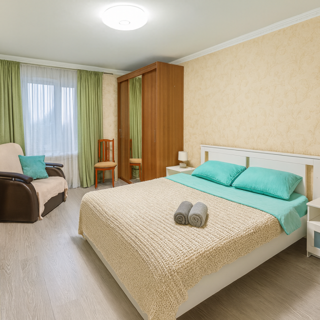 The apartment is located on Biryulevskaya street 58 building 3