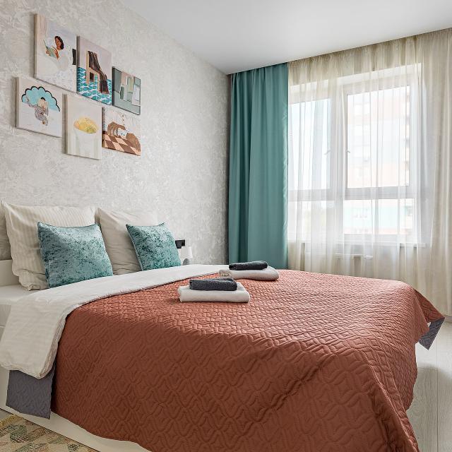 Modern apartment in a new residential complex near the park