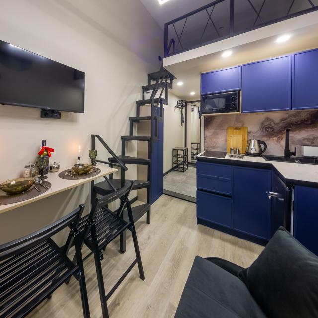 A new studio with a view of the Fontanka River and everything you need for comfort!(SD22)