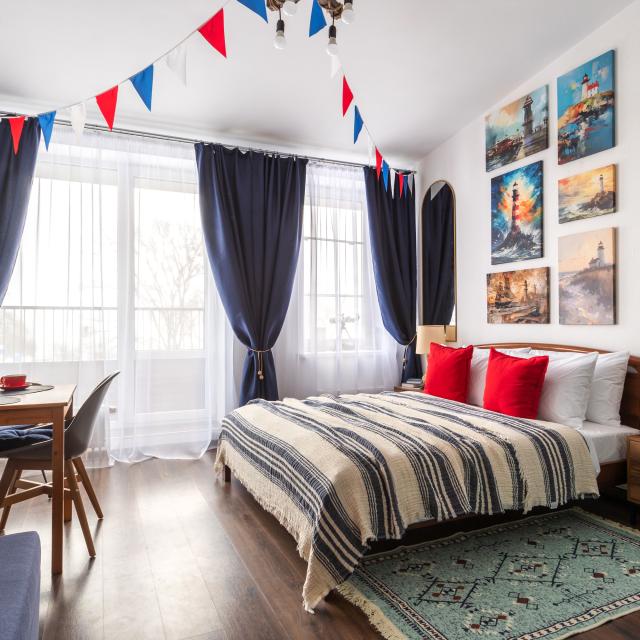 Apartment in Kronstadt overlooking the bay