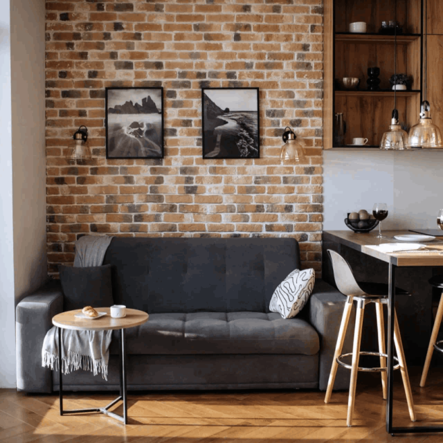 Stylish loft-style studio near Mayakovsky Park