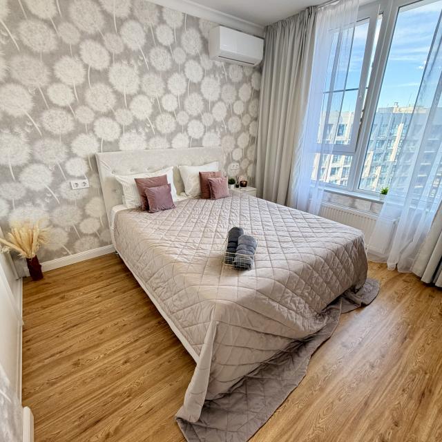 comfortable 1st apartment near the center of Astrakhan in the luxury residential complex Atmosphere