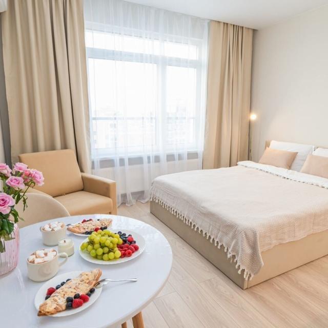 Spacious studio on Aviatorov Street 