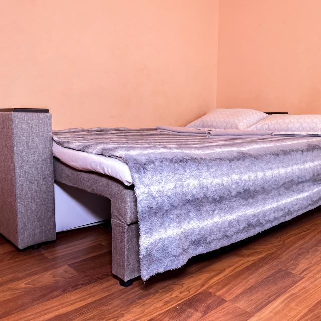 The apartment is located on Bulatnikovsky lane 6 building 1