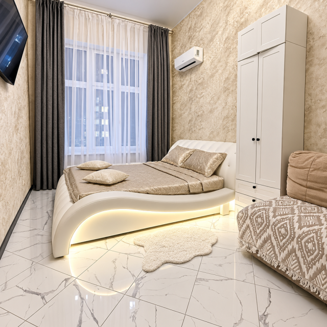 Двухкомнатная квартира Город спорта, Экспоград (до 10 гостей)