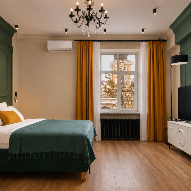 View apartment in the center of Veliky Novgorod