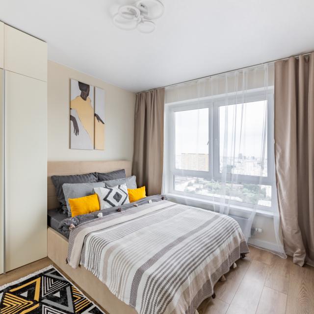 New two-bedroom apartment 2 minutes from the metro.Vladykino