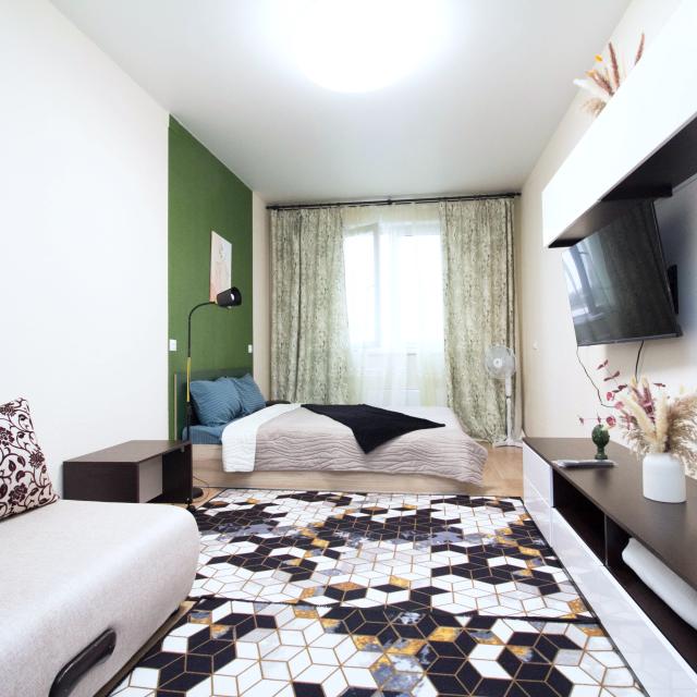 The apartment is on the ground floor