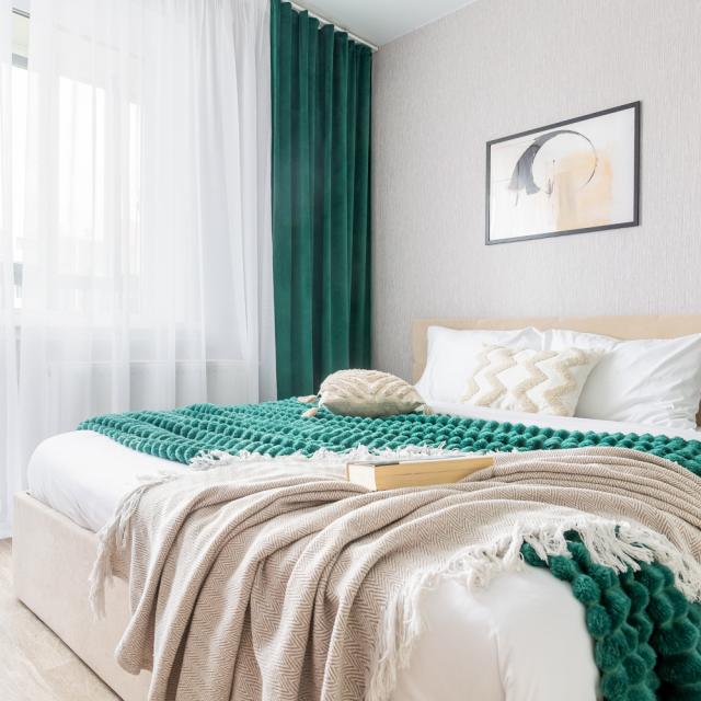 Квартира-студия, 28 м², 2 кровати