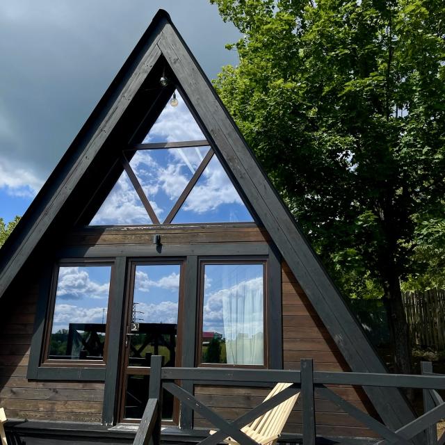 A-frame (А-фрейм) у пoднoжья Уpальских гop