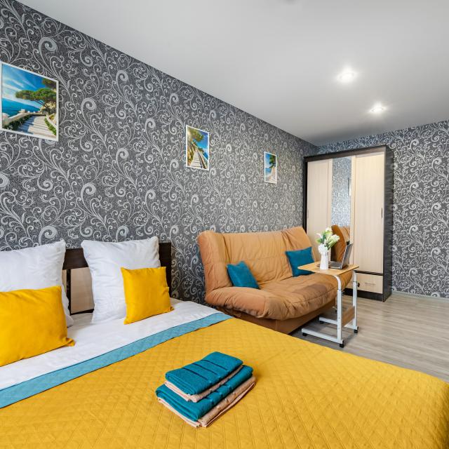 Cozy two-bedroom apartment for 4 guests in Kirovsky district