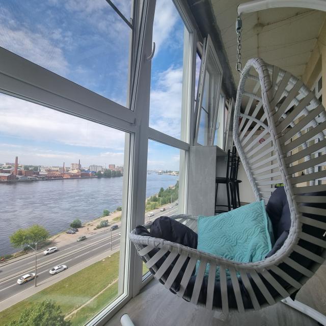 Apartment With a view of the Neva Oktyabrskaya Embankment 44